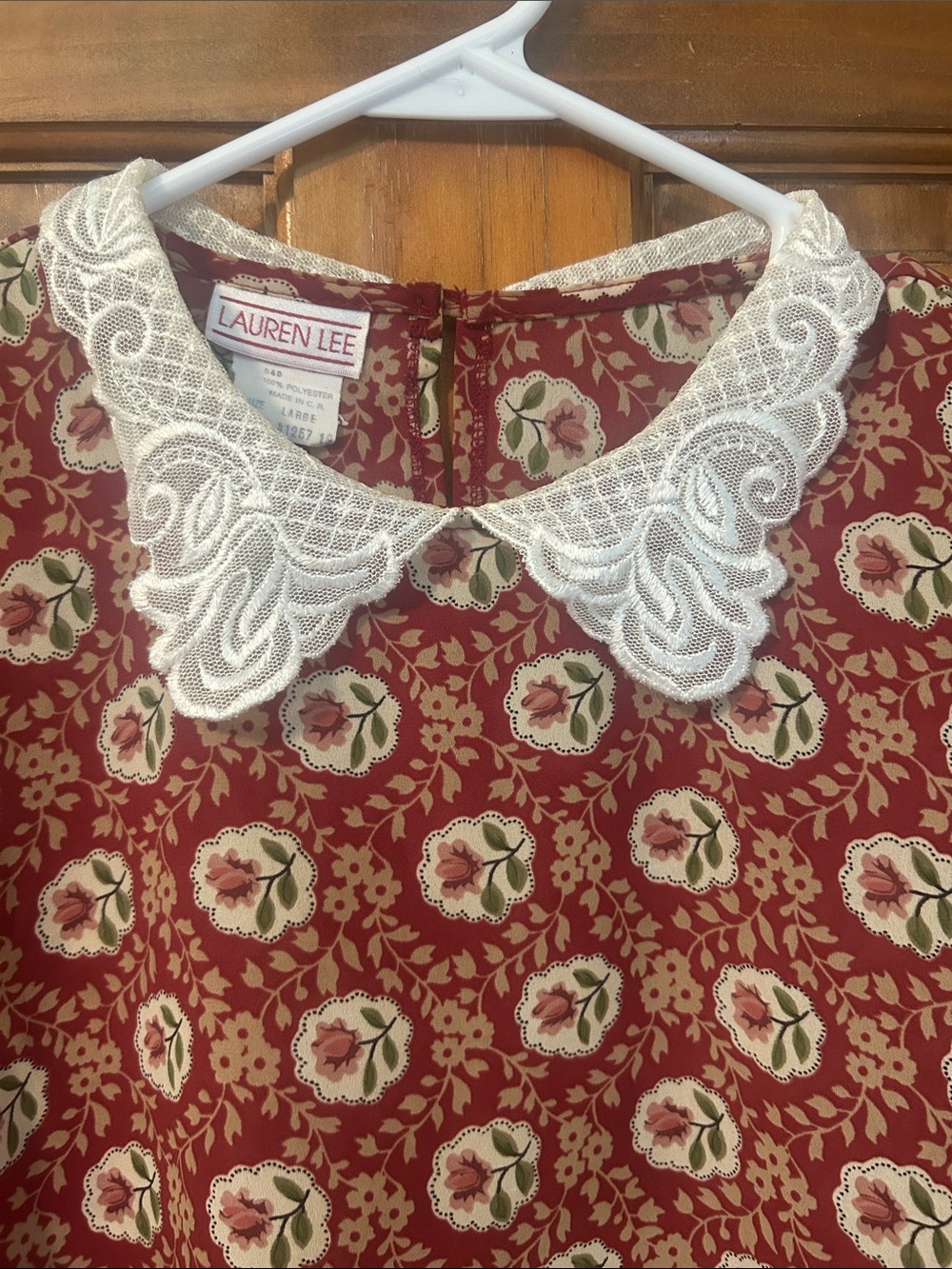 Lauren Lee Vintage Floral Blouse Size L